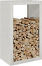 vidaXL - Haardhoutrek - 60x40x100 - cm - roestvrij - staal