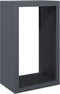 vidaXL - Haardhoutrek - 60x40x100 - cm - staal - antracietkleurig