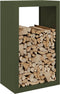vidaXL - Haardhoutrek - 60x40x100 - cm - staal - groen