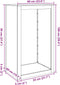 vidaXL - Haardhoutrek - 60x40x100 - cm - staal - groen