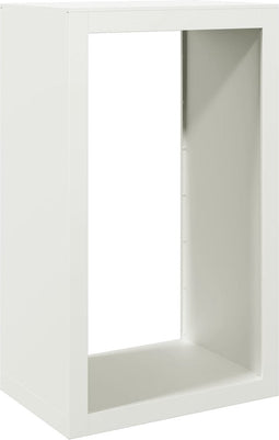 vidaXL - Haardhoutrek - 60x40x100 - cm - staal - wit