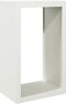 vidaXL - Haardhoutrek - 60x40x100 - cm - staal - wit