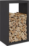 vidaXL - Haardhoutrek - 60x40x100 - cm - staal - zwart