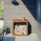 vidaXL - Haardhoutrek - 60x40x60 - cm - cortenstaal