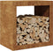 vidaXL - Haardhoutrek - 60x40x60 - cm - cortenstaal