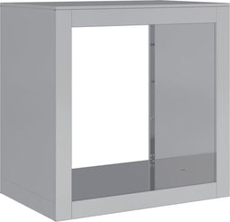 vidaXL - Haardhoutrek - 60x40x60 - cm - gegalvaniseerd - staal