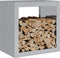 vidaXL - Haardhoutrek - 60x40x60 - cm - gegalvaniseerd - staal