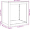 vidaXL - Haardhoutrek - 60x40x60 - cm - gegalvaniseerd - staal