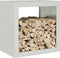 vidaXL - Haardhoutrek - 60x40x60 - cm - roestvrij - staal