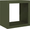 vidaXL - Haardhoutrek - 60x40x60 - cm - staal - groen