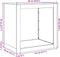 vidaXL - Haardhoutrek - 60x40x60 - cm - staal - groen