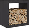 vidaXL - Haardhoutrek - 60x40x60 - cm - staal - zwart