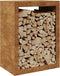 vidaXL - Haardhoutrek - 60x40x80 - cm - cortenstaal