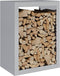 vidaXL - Haardhoutrek - 60x40x80 - cm - gegalvaniseerd - staal