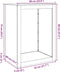 vidaXL - Haardhoutrek - 60x40x80 - cm - gegalvaniseerd - staal