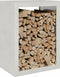 vidaXL - Haardhoutrek - 60x40x80 - cm - roestvrij - staal