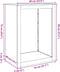 vidaXL - Haardhoutrek - 60x40x80 - cm - roestvrij - staal