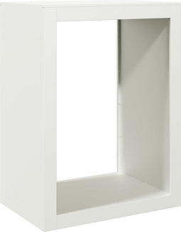 vidaXL - Haardhoutrek - 60x40x80 - cm - staal - wit