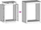 vidaXL - Haardhoutrek - 60x40x80 - cm - staal - wit