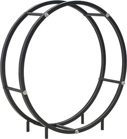 vidaXL - Haardhoutrek - 70x20x70 - cm - staal - zwart