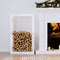 vidaXL - Haardhoutrek - 80x25x100 - cm - massief - grenenhout - grijs