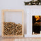 vidaXL - Haardhoutrek - 80x25x100 - cm - massief - grenenhout - grijs