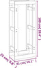 vidaXL - Haardhoutrek - 80x25x100 - cm - massief - grenenhout - grijs
