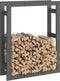 vidaXL - Haardhoutrek - 80x25x100 - cm - massief - grenenhout - grijs