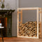 vidaXL - Haardhoutrek - 80x25x100 - cm - massief - grenenhout