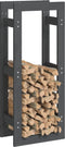 vidaXL - Haardhoutrek - 80x25x100 - cm - massief - grenenhout - wit