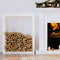 vidaXL - Haardhoutrek - 80x25x100 - cm - massief - grenenhout - wit
