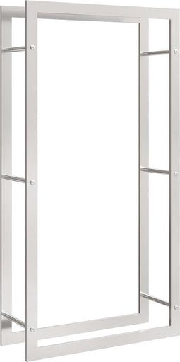 vidaXL - Haardhoutrek - 80x28x154 - cm - roestvrij - staal