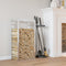 vidaXL - Haardhoutrek - 80x28x154 - cm - roestvrij - staal