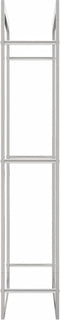 vidaXL - Haardhoutrek - 80x28x154 - cm - roestvrij - staal