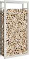 vidaXL - Haardhoutrek - 80x28x154 - cm - roestvrij - staal