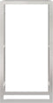 vidaXL - Haardhoutrek - 80x28x154 - cm - roestvrij - staal