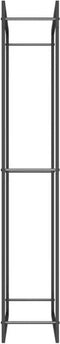 vidaXL - Haardhoutrek - 80x28x154 - cm - staal - matzwart