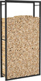 vidaXL - Haardhoutrek - 80x28x154 - cm - staal - matzwart