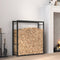 vidaXL - Haardhoutrek - 80x28x222 - cm - staal - matzwart