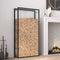 vidaXL - Haardhoutrek - 80x28x222 - cm - staal - matzwart