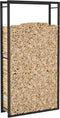 vidaXL - Haardhoutrek - 80x28x222 - cm - staal - matzwart