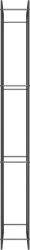 vidaXL - Haardhoutrek - 80x28x222 - cm - staal - matzwart