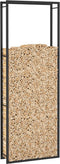 vidaXL - Haardhoutrek - 80x28x222 - cm - staal - matzwart