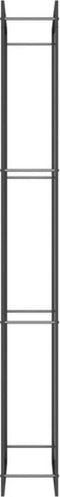 vidaXL - Haardhoutrek - 80x28x222 - cm - staal - matzwart