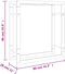 vidaXL - Haardhoutrek - 80x28x86 - cm - roestvrij - staal
