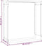 vidaXL - Haardhoutrek - 80x28x86 - cm - staal - matzwart