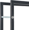 vidaXL - Haardhoutrek - met - basis - 37x37x113 - cm - staal - zwart