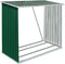 vidaXL - Haardhoutschuur - 163x83x154 - cm - gegalvaniseerd - staal - groen