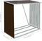 vidaXL - Haardhoutschuur - 163x83x154 - cm - gegalvaniseerd - staal - bruin