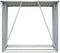 vidaXL - Haardhoutschuur - 163x83x154 - cm - gegalvaniseerd - staal - groen